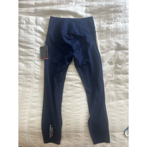 G/Fore Women's Operative High Rise Leggings Stretch Black White Red Size L NWT - Picture 3 of 4